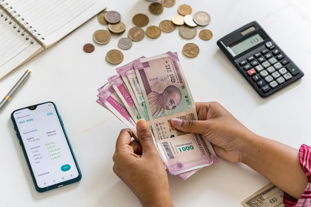 Withdrawal Processing Fees by Method in Indian Rupees